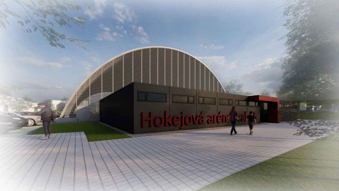Hokejová hala SPM Arena Praha, architektonická vizualizace, realizace HUPRO SYSTEMS SE